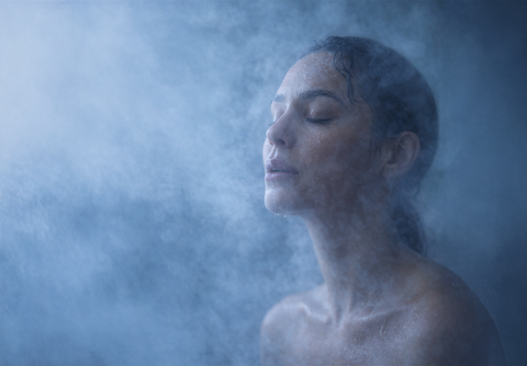 Let the breath + steam do the work.