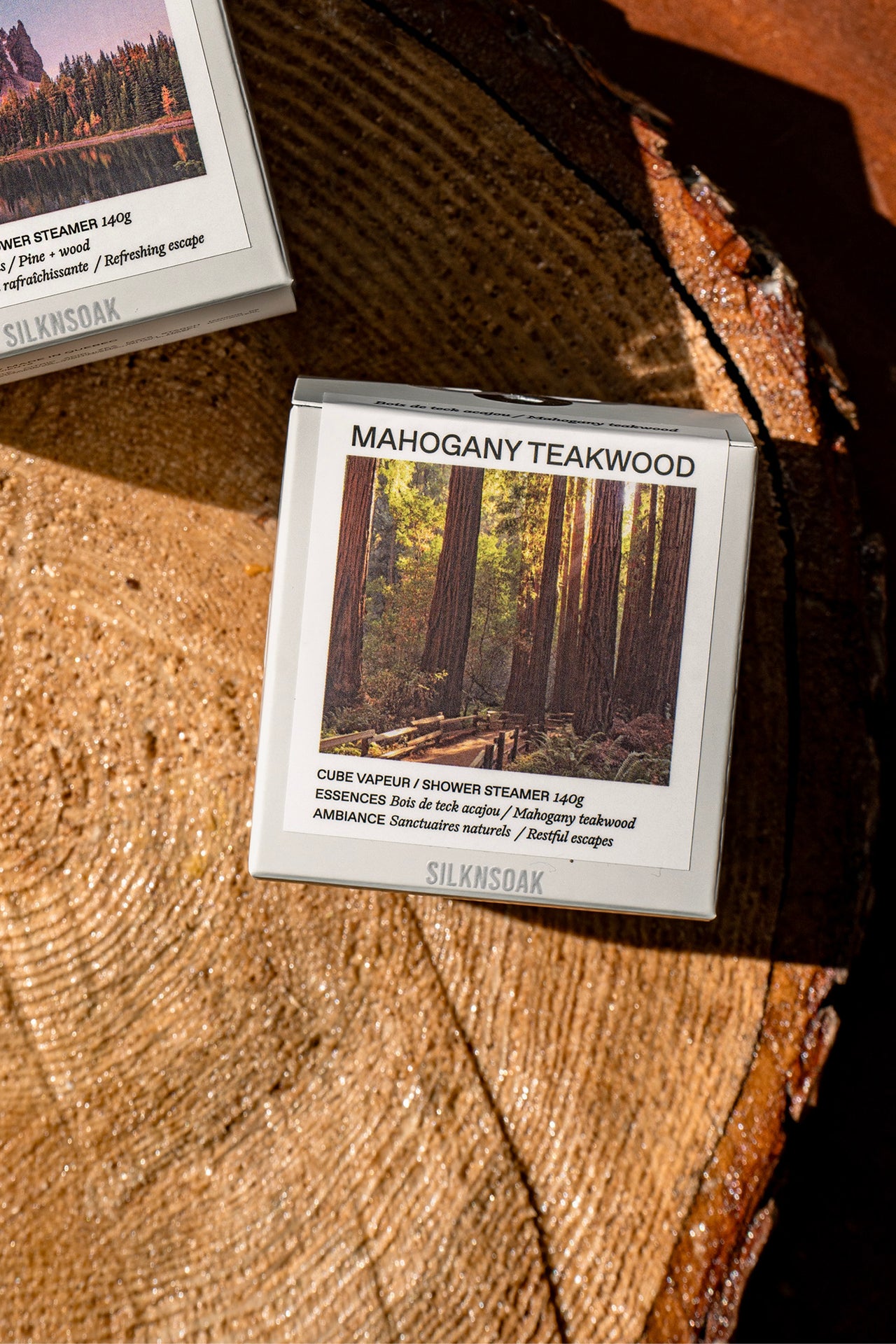 Mahogany Teakwood Shower Steamer - Woodsy Sanctuary Aroma for Cozy ...